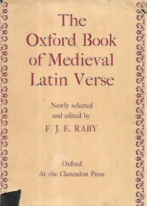 f. j. e. raby (ur.): the oxford book of medieval latin verse