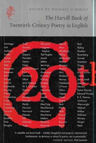Michael Schmidt, The Harvill Book of Twentieth-Century Poetry in English