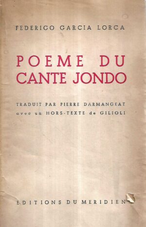 federico garcia lorca: poeme du cante jondo