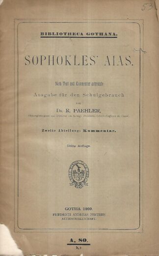 Robert Paehler: Sophokles' Aias