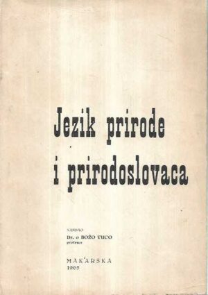 jezik prirode i prirodoslovaca