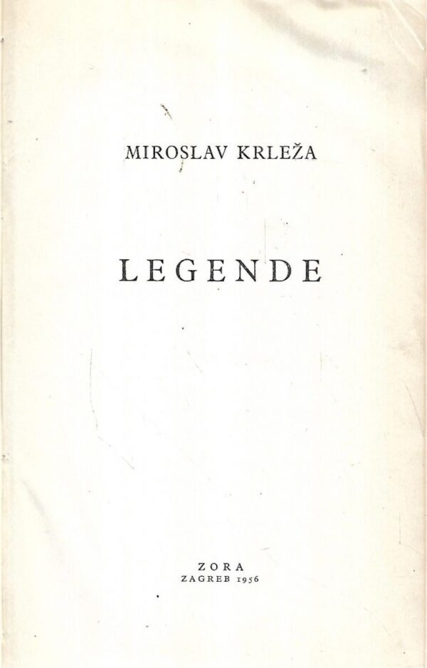 miroslav krleža: legende