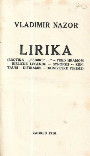vladimir nazor: lirika