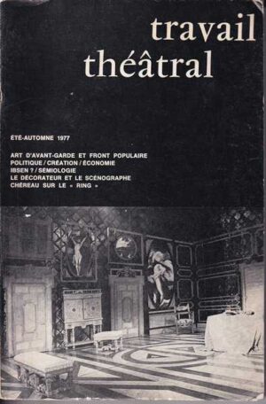 travail theatral, art d´avant-garde et front populaire