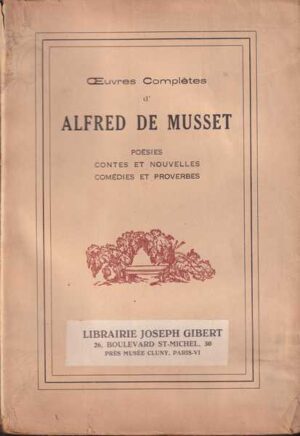 alfred de musset: oeuvres completes