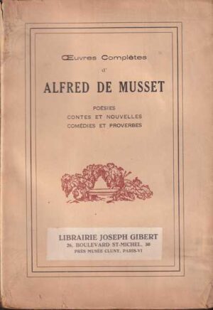alfred de musset: oeuvres completes
