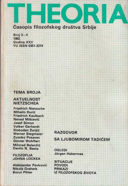 Theoria-broj 3/4 1982.