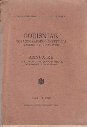 godišnjak oceanografskog instituta kraljevine jugoslavije 1939.-1940.