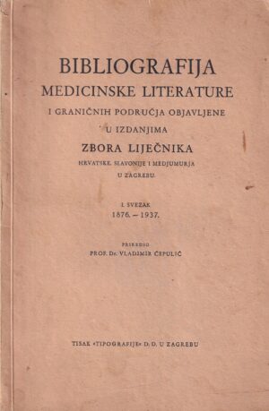 dr. vladimir Ćepulić: bibliografija medicinske literature