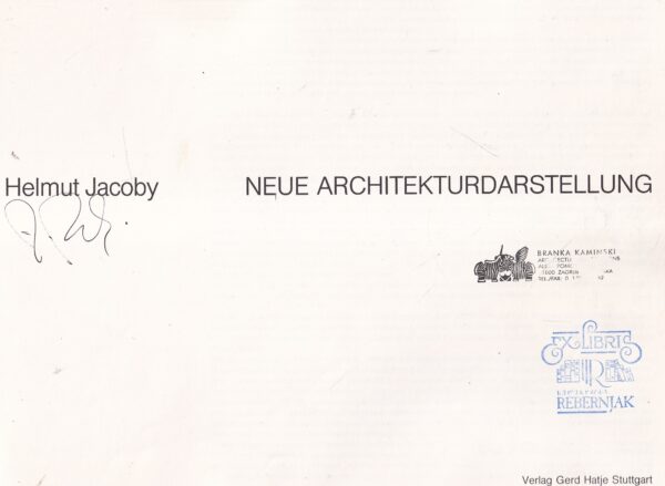 helmut jacoby: neue architekturdarstellung