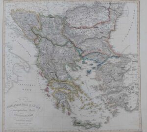 des osmanischen reichs europaischer theil, griechenland und die jonischen inseln, 1832.