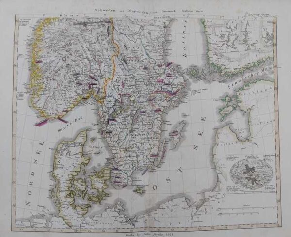 schweden und norwegen auch danemark, 1824.