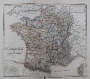 frankreich und umgebungen von paris, 1829.