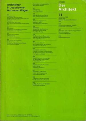 michael schoberl: der architekt #11 (1986)
