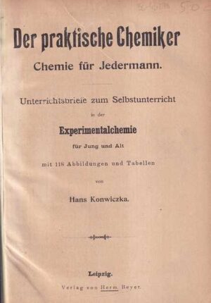 hans konwiczka: der praktische chemiker