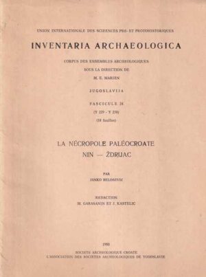 janko belošević: inventaria archaeologica