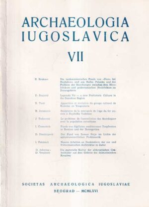 mirjana Ćorković-ljubinković (ur.): archaeologia iugoslavica vii.