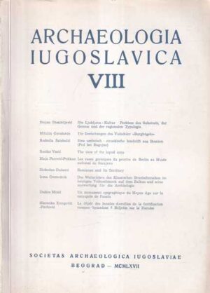 mirjana Ćorović-ljubinković (ur.):  archaeologia iugoslavica viii.