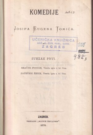 komedije josipa eugena tomića