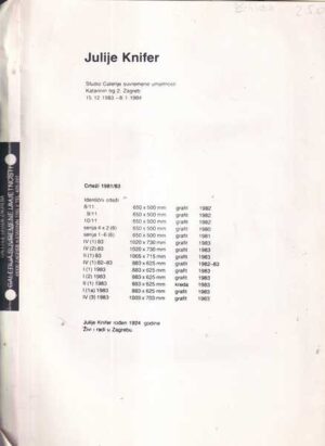 julije knifer: plakat