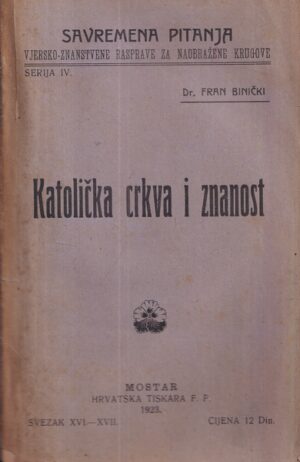 katoliČka crkva i znanost