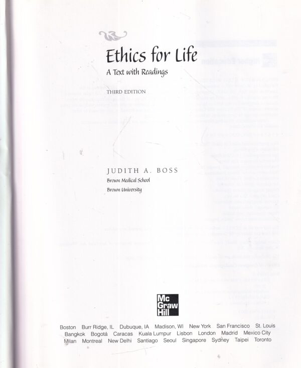 judith a. ross: ethics for life