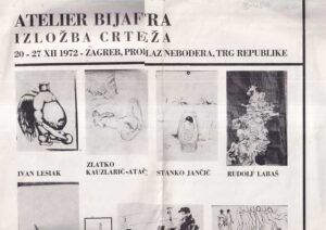 atelier bijafra - izložba crteža 1972