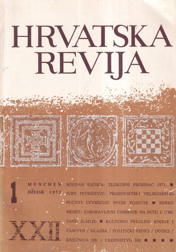 hrvatska revija 1972.