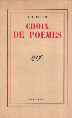 paul eluard: choix de poemes