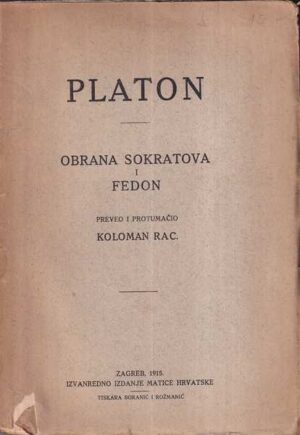 platon: obrana sokratova i fedon