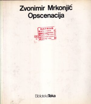 zvonimir mrkonjić: opscenacija (s potpisom)