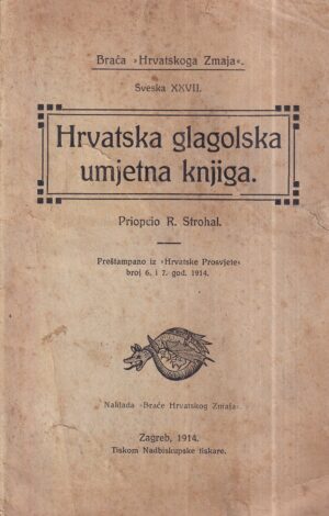 r. strohal: hrvatska glagoljska umjetna knjiga