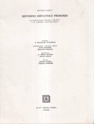 sjeverno hrvatsko primorje (regijska karta, 1977.)