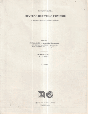 sjeverno hrvatsko primorje (regijska karta, 1982.)