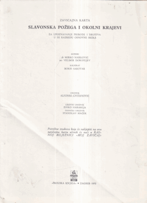 slavonska poŽega i okolni krajevi (zavičajna karta)