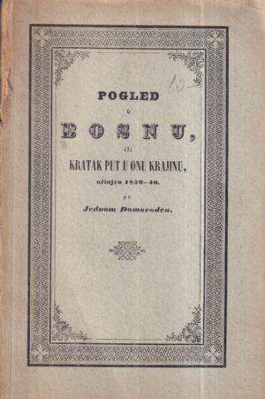 matija mažuranić: pogled u bosnu