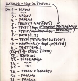 ugo la pietra: katalog