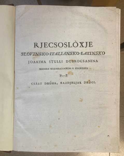 stulli, joakim: rjecsosloxje i-ii