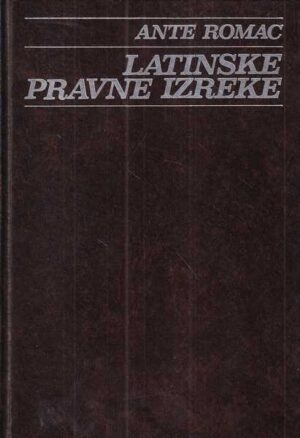 ante romac: latinske pravne izreke