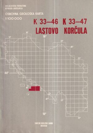 osnovna geološka karta: lastovo korčula