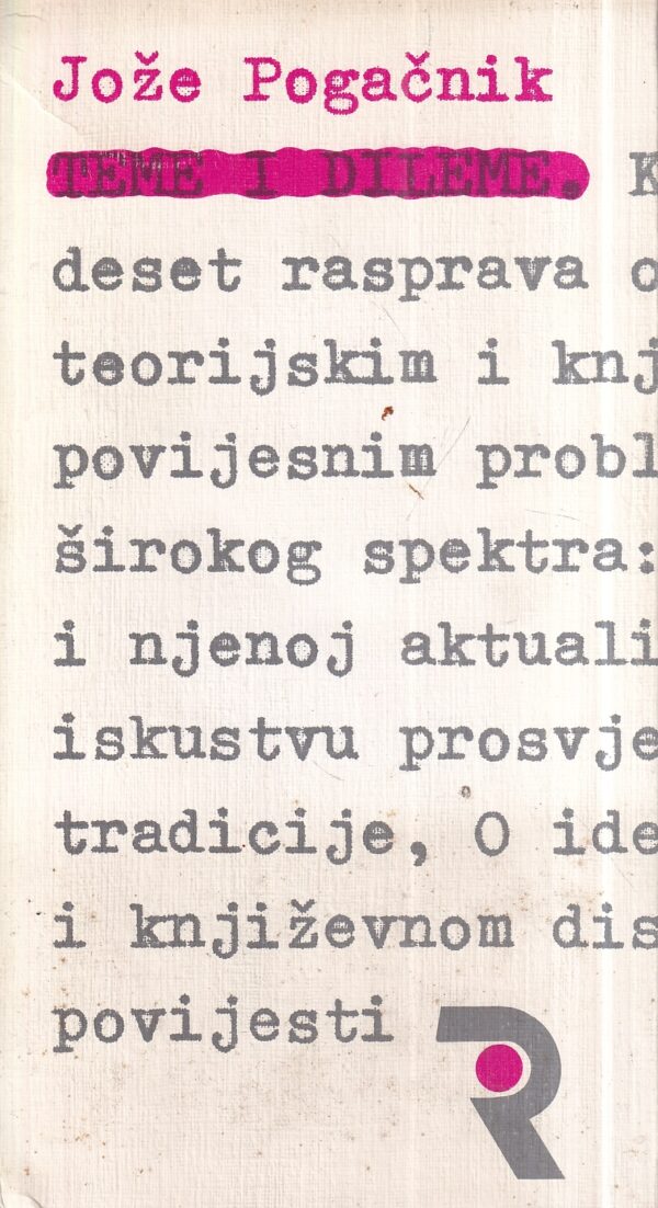 Jože Pogačnik Teme i dileme