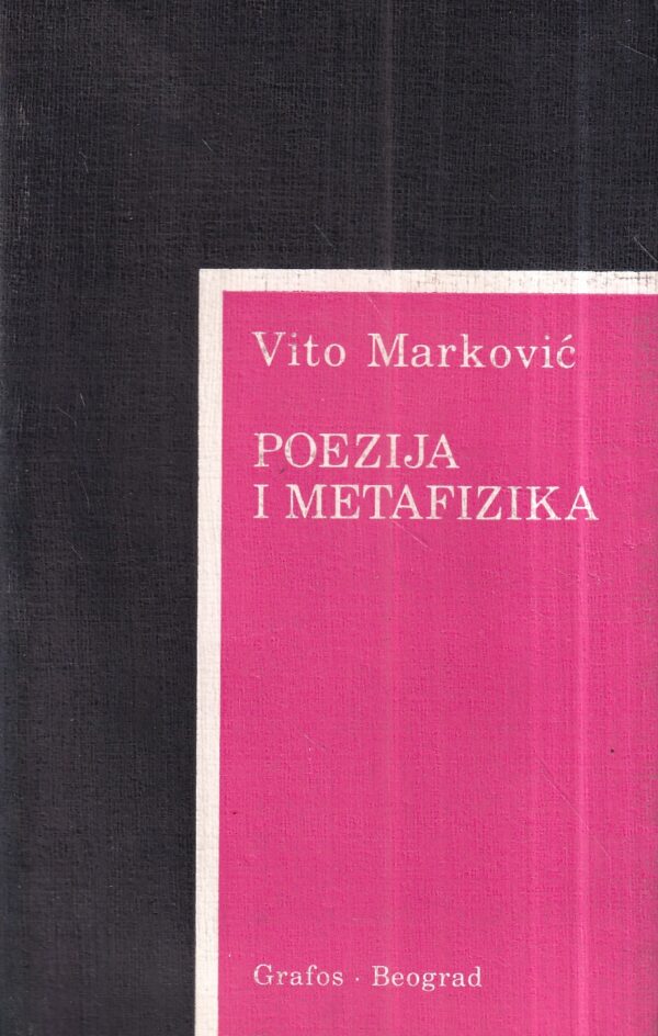 vito marković: poezija i metafizika