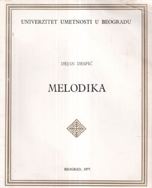 dejan despić: melodika