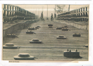 most na korani / razglednica / potpis josip vaništa