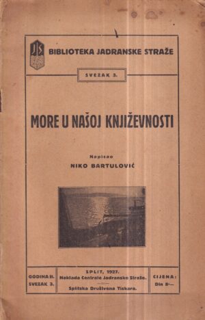 niko bartulović: more u našoj književnosti