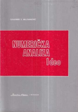 gradimir v. milovanović: numerička analiza 1-2