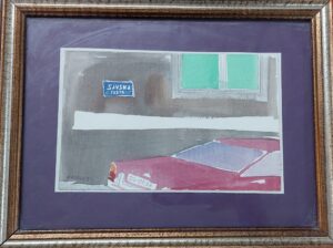 dario orioli: akvarel - savska cesta 1984.