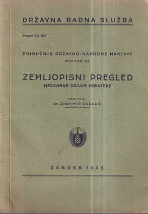 zvonimir dugački: zemljopisni pregled nezavisne države hrvatske
