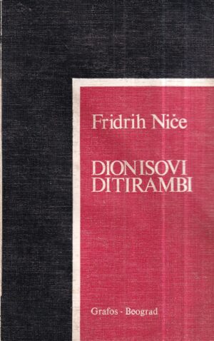 friedrich nietzsche: dionisovi ditirambi