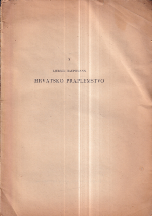ljudmil hauptmann: hrvatsko plemstvo (nema naslovnicu)